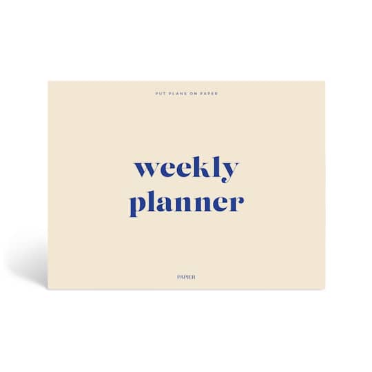 Papier 9.5" x 7" Joy Undated Weekly Desk Planner